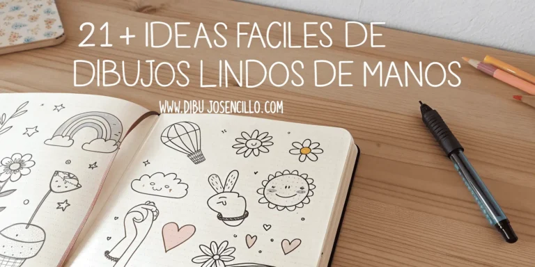 21+ Ideas Fáciles de Dibujos Lindos de Manos