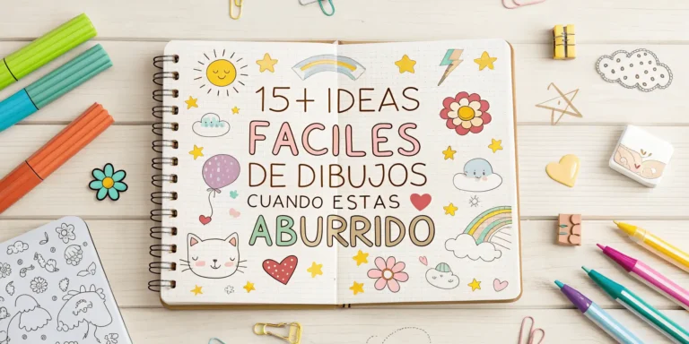 15+ Ideas Fáciles de Dibujos Cuando Estás Aburrido