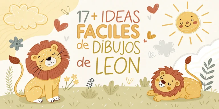 17+ Ideas Fáciles de Dibujos de León