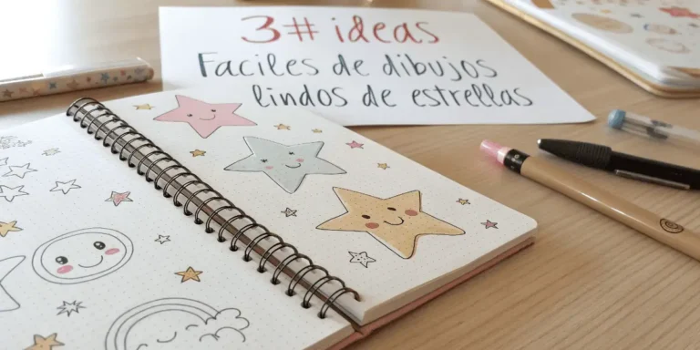 23+ Ideas Fáciles de Dibujos Lindos de Estrellas