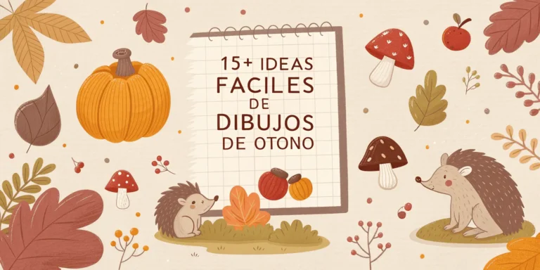 15+ Ideas Fáciles de Dibujos de Otoño