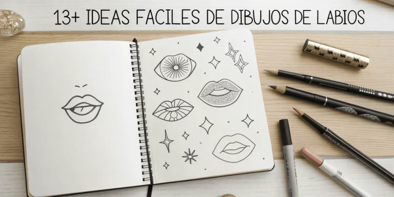 13+ Ideas Fáciles de Dibujos de Labios