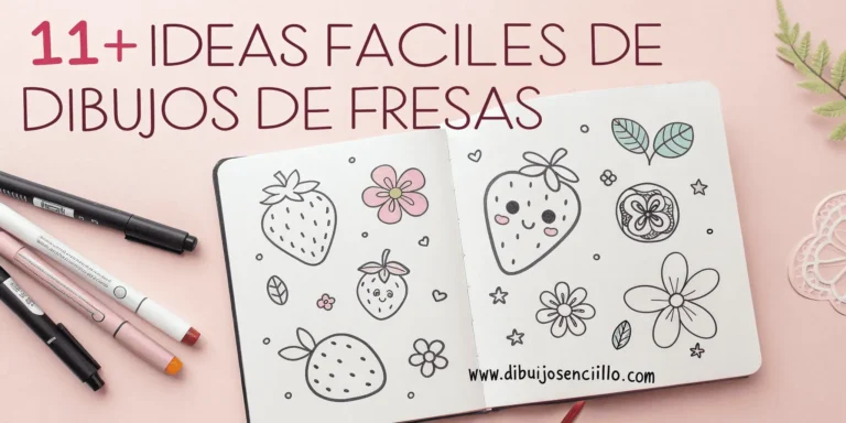 11+ Ideas Fáciles de Dibujos de Fresas
