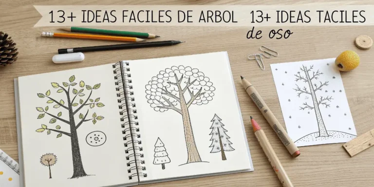 13+ Ideas Fáciles de Dibujos de Árbol