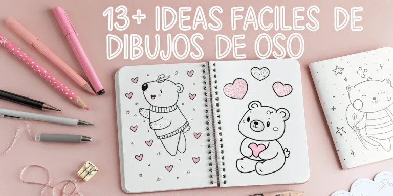 13+ Ideas Fáciles de Dibujos de Oso