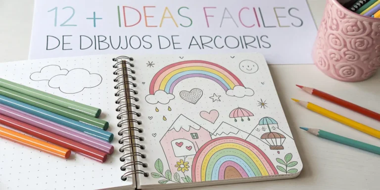 12+ Ideas Fáciles de Dibujos de Arcoíris