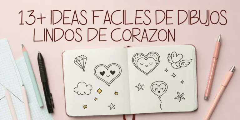 13+ Ideas Fáciles de Dibujos Lindos de Corazón