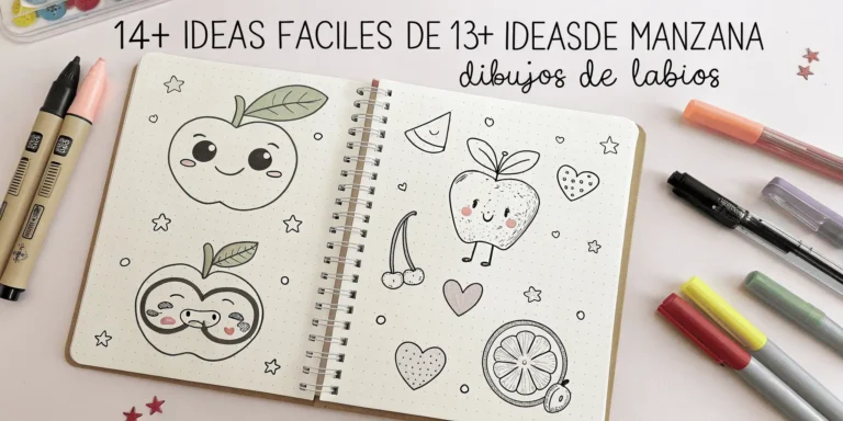14+ Ideas Fáciles de Dibujos de Manzana