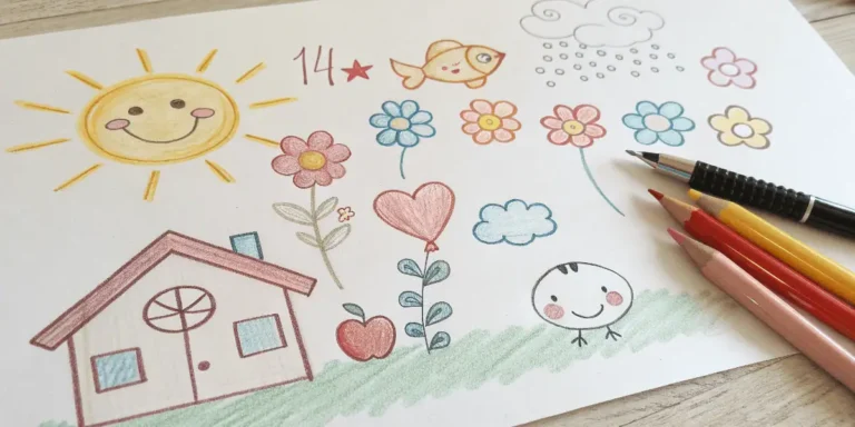 14+ Ideas Fáciles de Dibujos para Niños