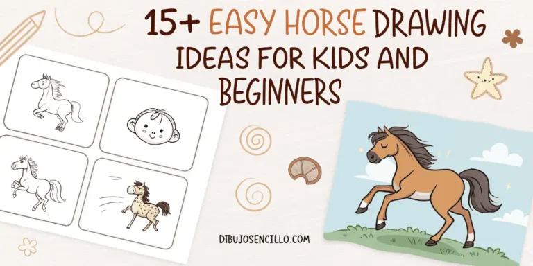 15+ Ideas Fáciles de Dibujos de Caballos