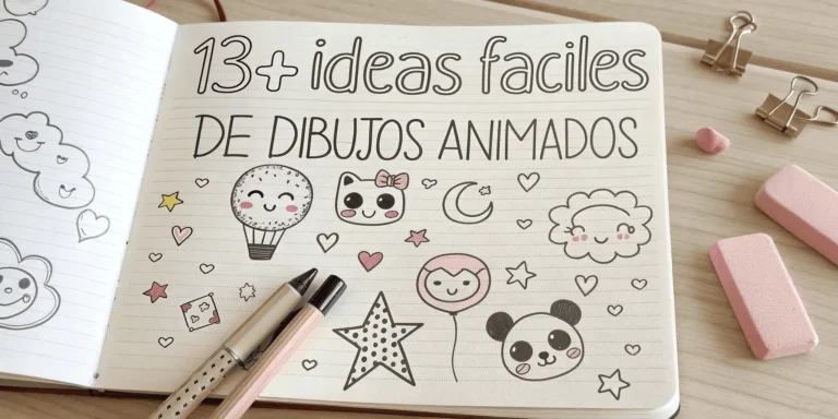 13+ Ideas Fáciles de Dibujos Animados Bonitos