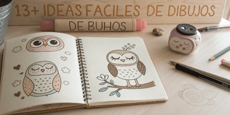 13+ Ideas Fáciles de Dibujos de Búhos