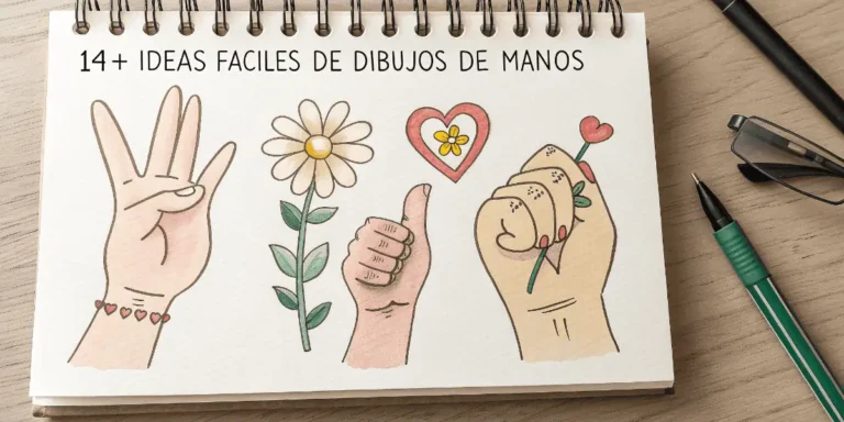 14+ Ideas Fáciles de Dibujos de Manos