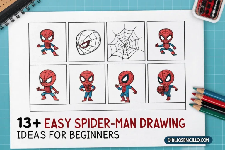13+ Ideas Fáciles de Dibujos de Spiderman