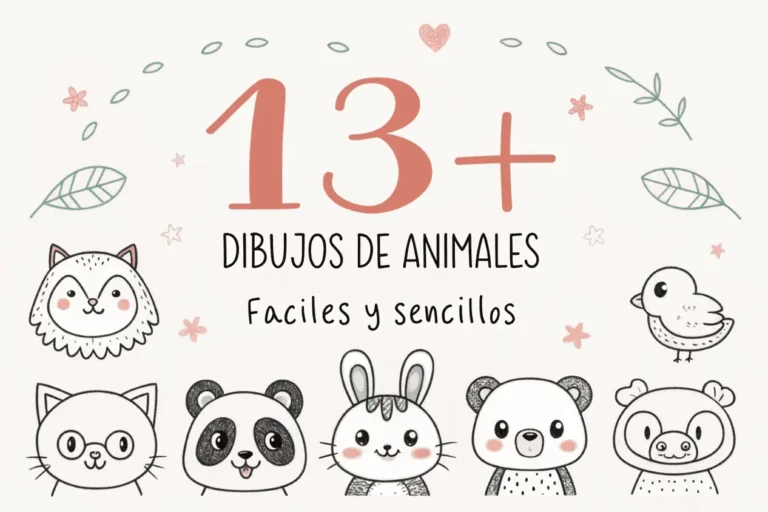 13+ Ideas Fáciles de Dibujos de Animales Sencillos