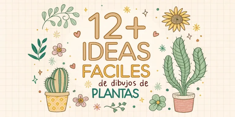 12+ Ideas Fáciles de Dibujos de Plantas