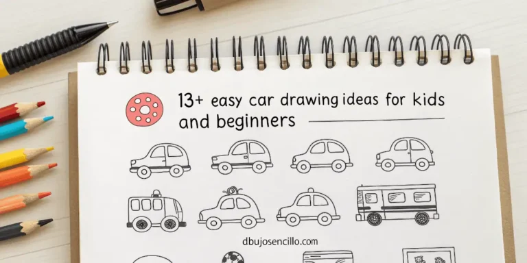 13+ Ideas Fáciles de Dibujos de Carros
