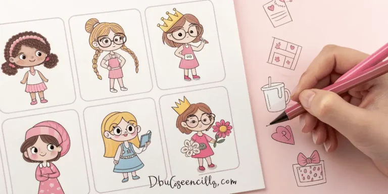 13+ Ideas Fáciles de Dibujos Animados de Chicas
