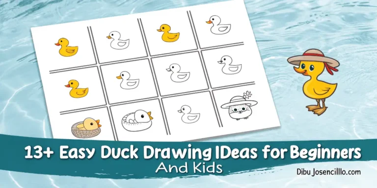 13+ Ideas Fáciles de Dibujos de Patos