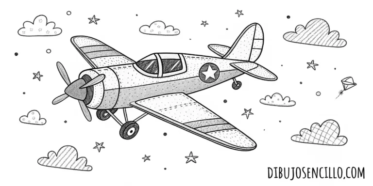13+ Ideas Fáciles de Dibujos de Aviones