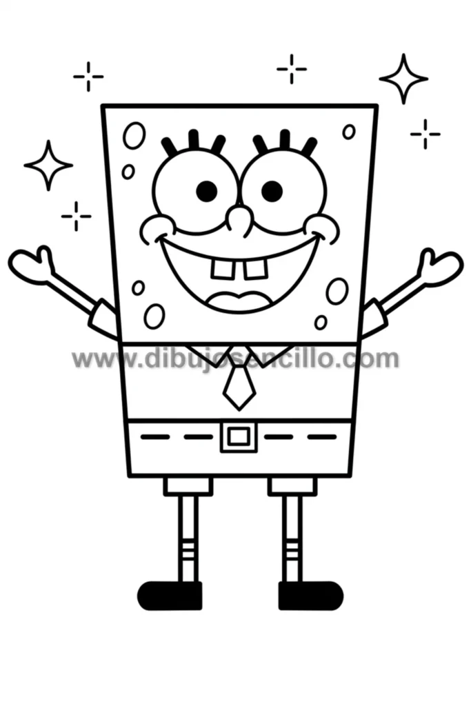 1. Bob Esponja Clásico Sonriente Básico