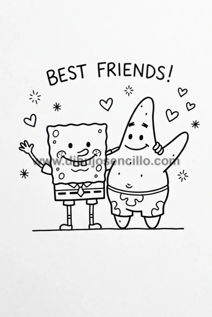 10. Bob Esponja y Patricio Mejores Amigos