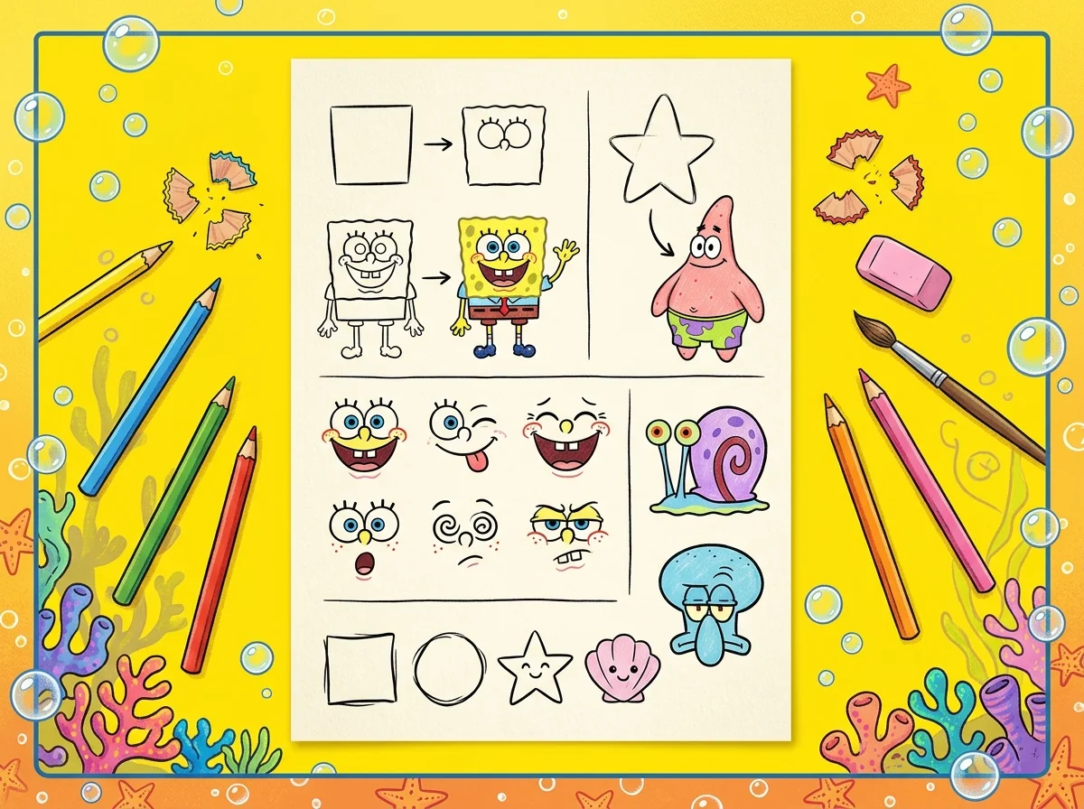 13-ideas-f-ciles-de-dibujos-de-bob-esponja