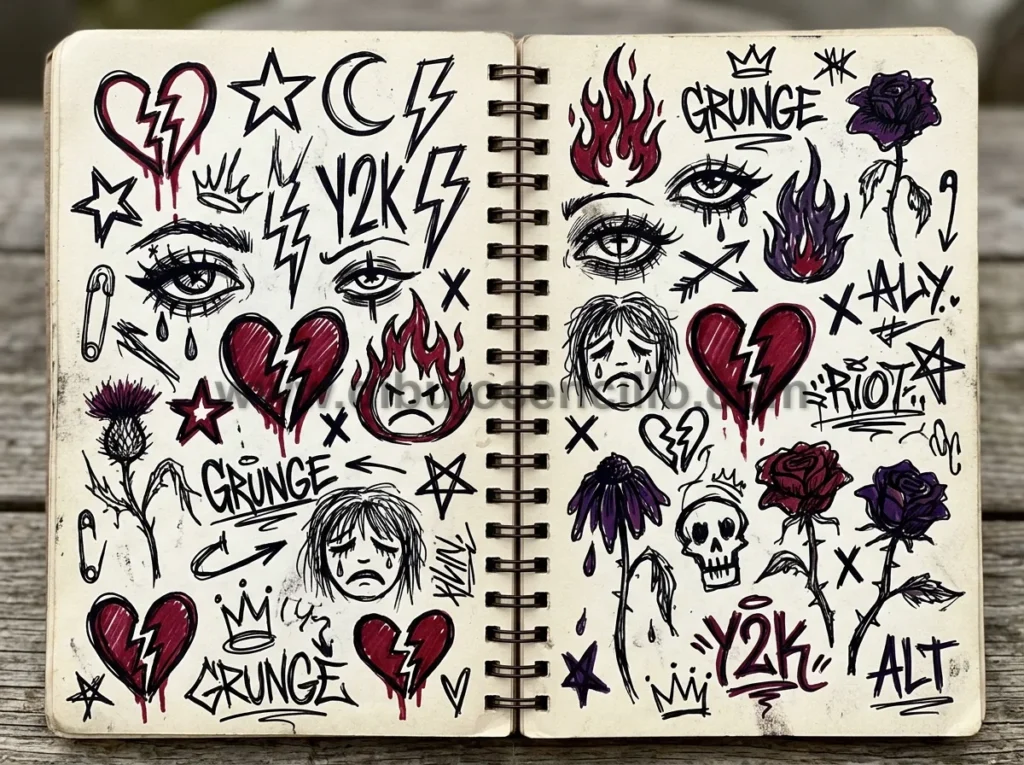 13+ Ideas F&aacute;ciles de Dibujos Grunge