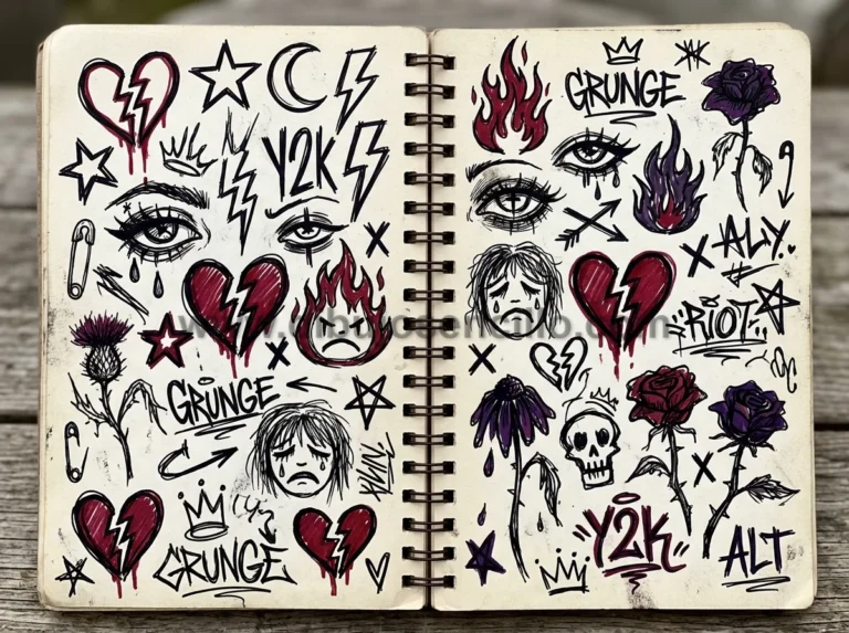 13+ Ideas Fáciles de Dibujos Grunge