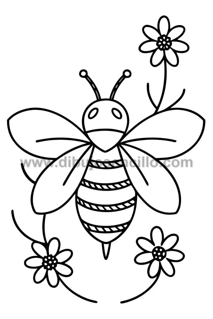 7--abeja-con-flores-silvestres