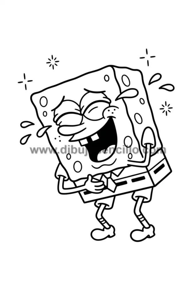 9. Bob Esponja Riendo a Carcajadas Feliz