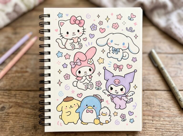 12+ Ideas Fáciles de Dibujos de Sanrio