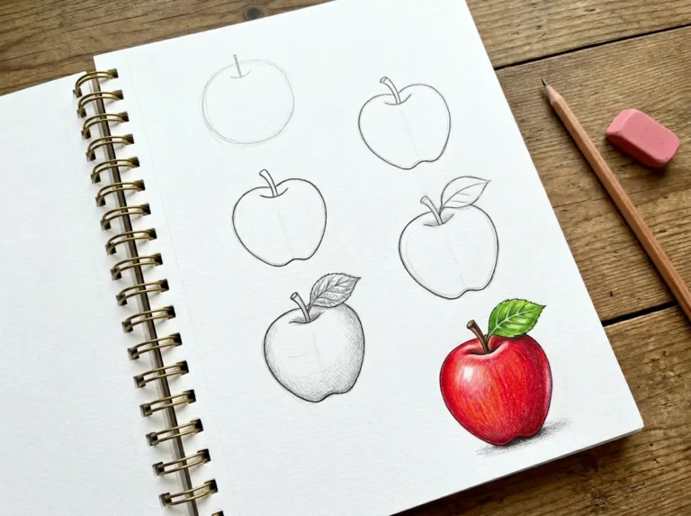 Cómo dibujar una manzana: Guía de 6 pasos