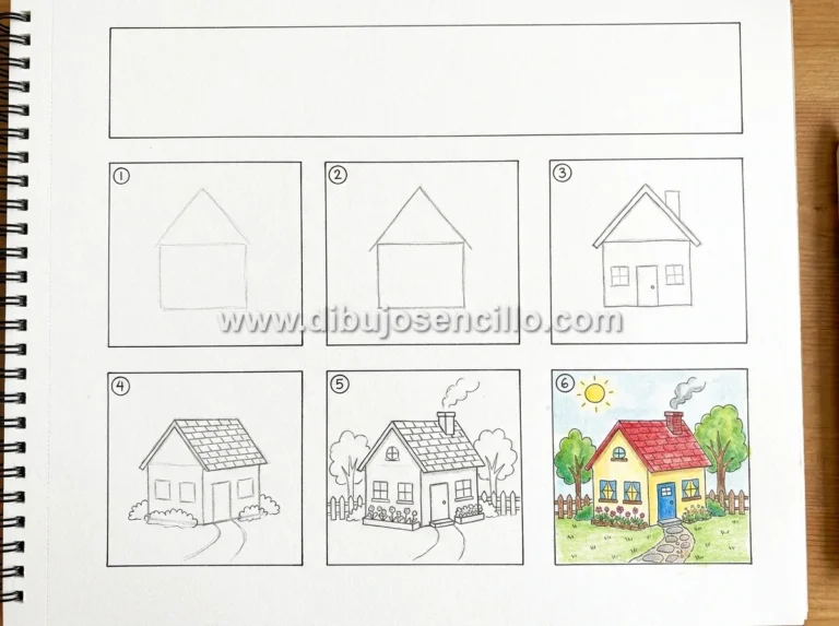 Cómo dibujar una casa: Guía paso a paso